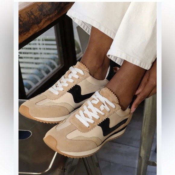 Dolce Vita B.Ntcd Tan Multi Leather Nylo Sneakers women size 9 New - Picture 5 of 17